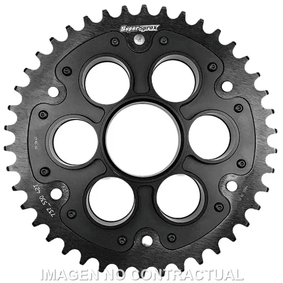 Corona Supersprox Stealth Negra Ducati 525 x 39