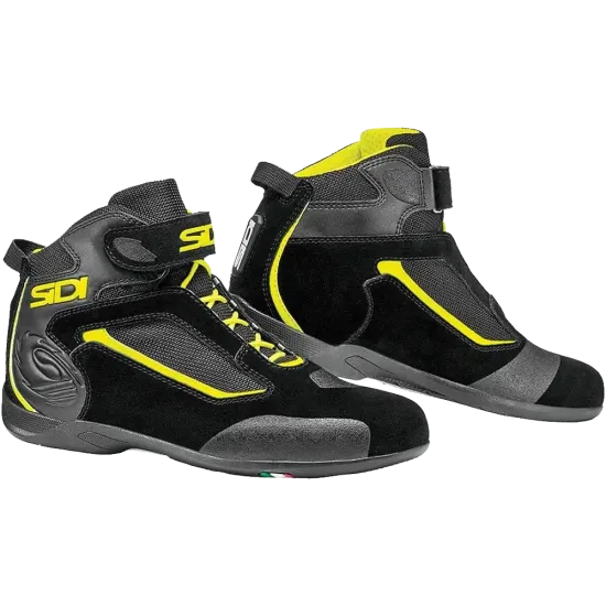Botas Moto Sidi Gas Negro Naranja Amarillo Fluor