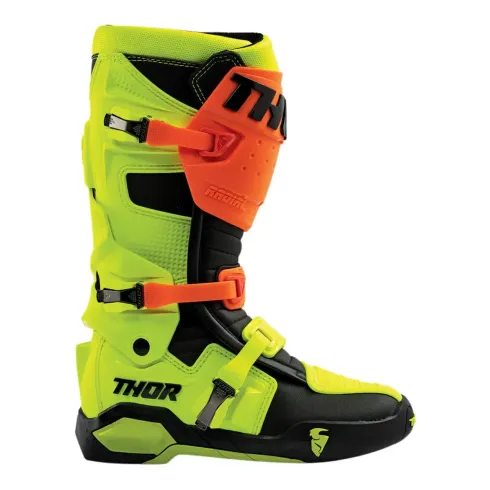 Botas motocross Thor Radial Amarillo Fluor Naranja