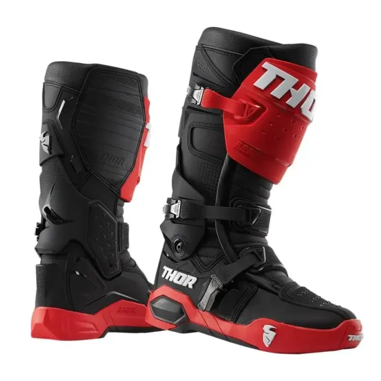 Botas motocross Thor Radial Negro Rojo