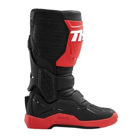 Botas motocross Thor Radial Negro Rojo