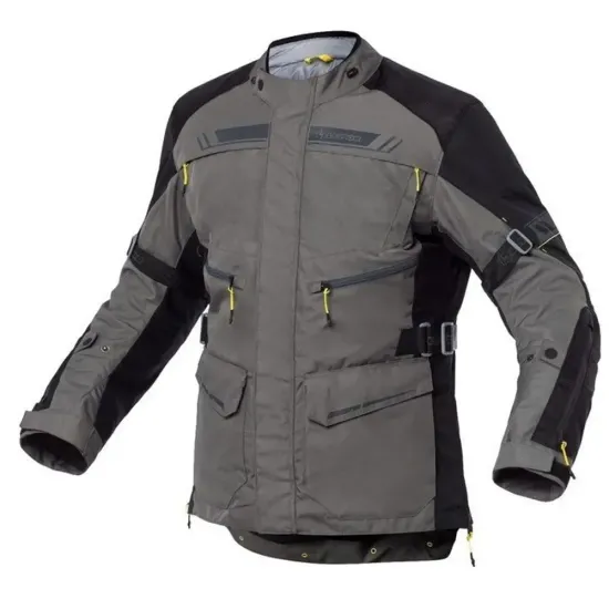 Chaqueta Moto Levior Kaizen Negro Caqui impermeable