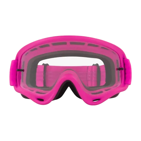 Gafas moto oakley xs o-frame wind tunnel rosa, lente transparente