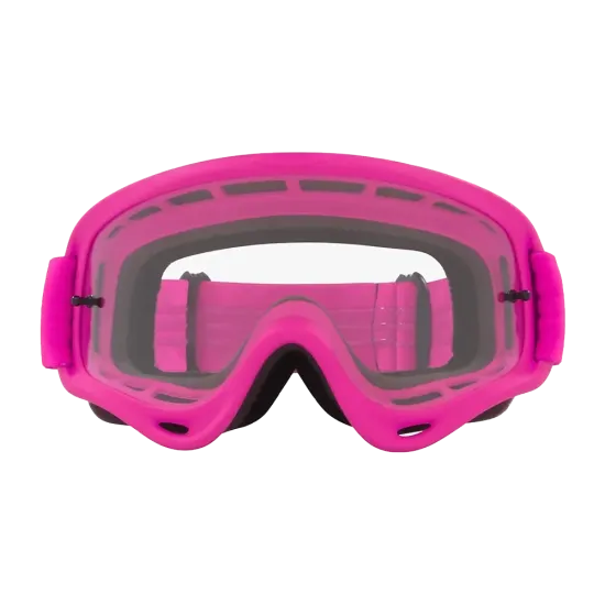 Gafas moto oakley xs o-frame wind tunnel rosa, lente transparente