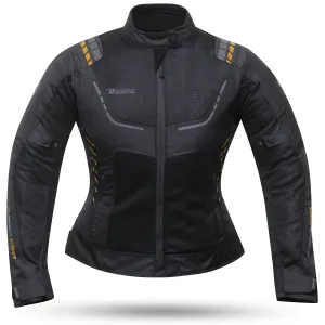 Chaqueta Moto Degend Breeze Evo Mujer Negro Oro 2