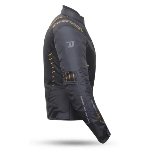 Chaqueta Moto Degend Breeze Evo Mujer Negro Oro