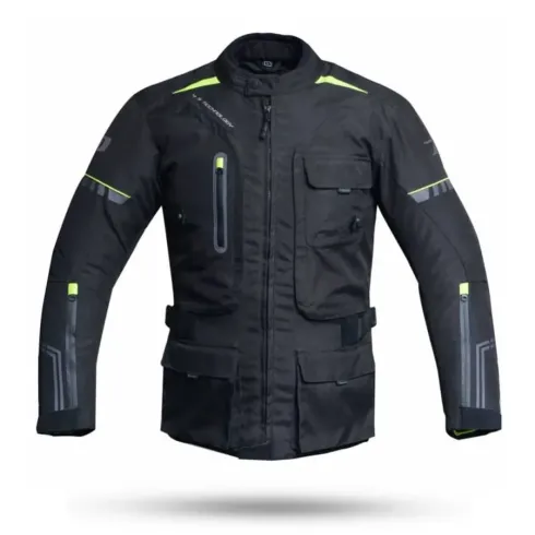 Chaqueta Moto Degend Adventure Negro Fluor